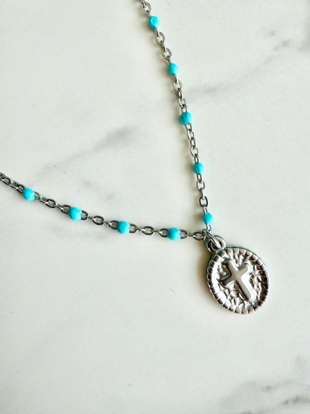 Western Revival Necklace- Silver