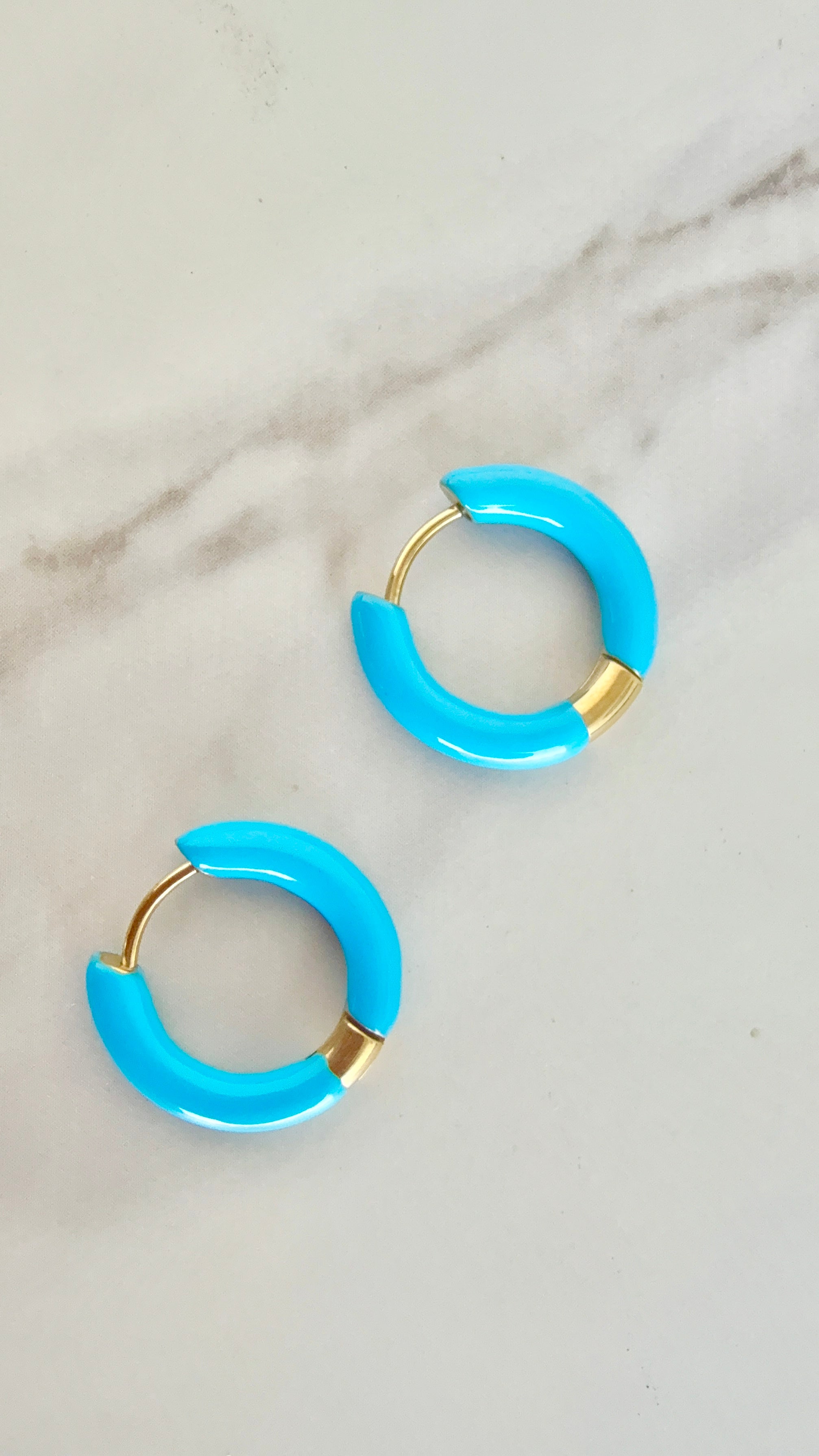 Blue Bell Hoop- Gold