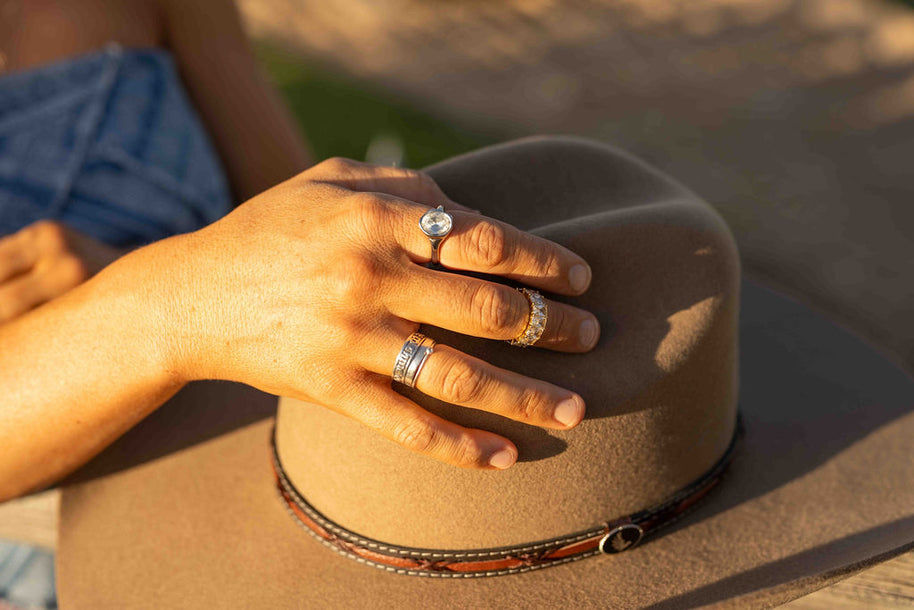 Gem State Ring- Silver