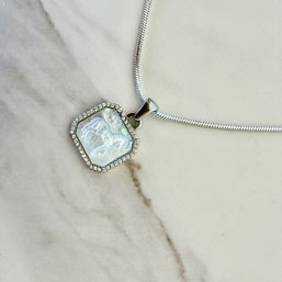 Horse Girl Necklace- Silver