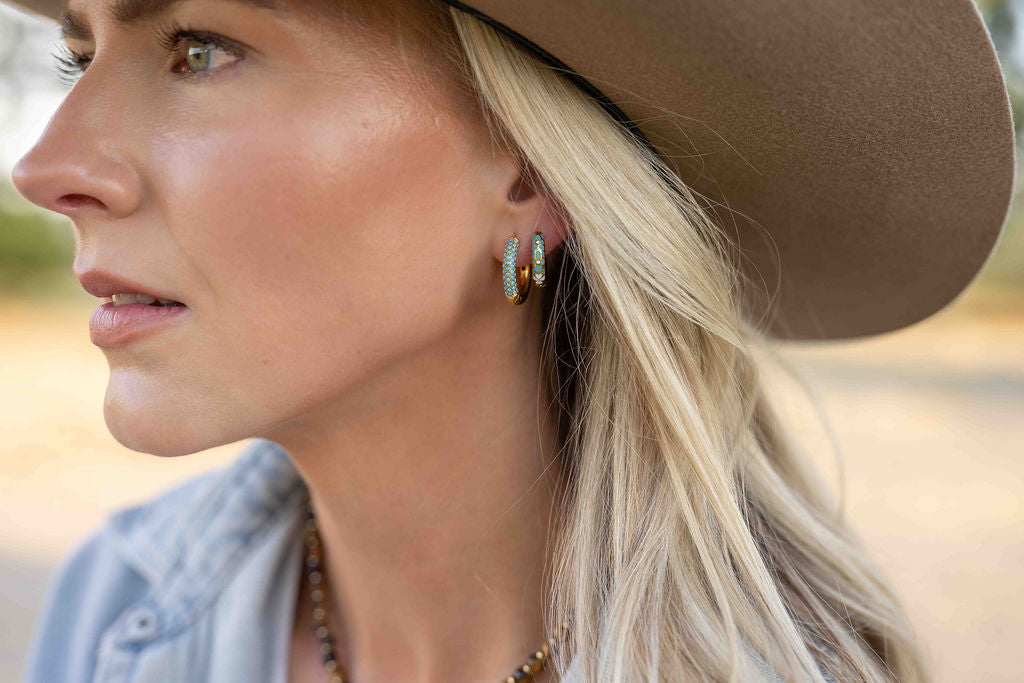 Desert Sky Hoop- Gold