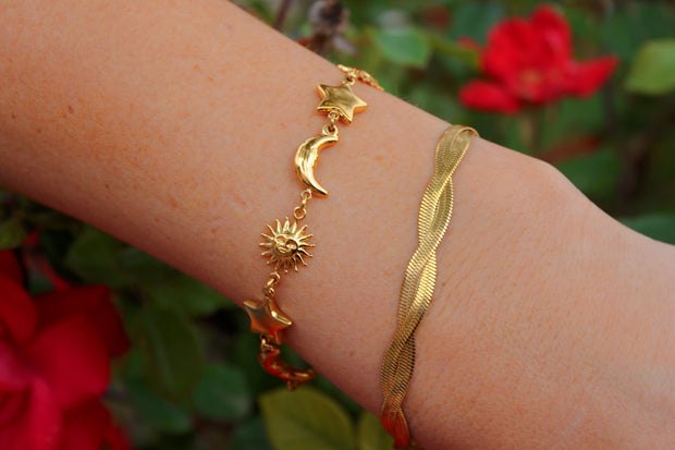 My sun, my moon, and all my stars Bracelet