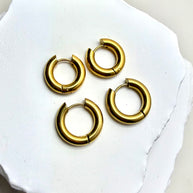 Golden Hug Hoops