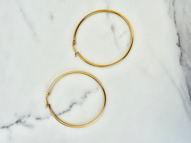 Big Sis Hoop- Gold