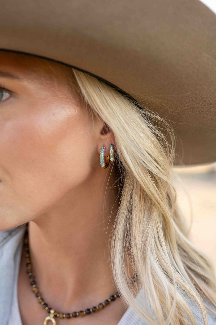 Desert Sky Hoop- Gold