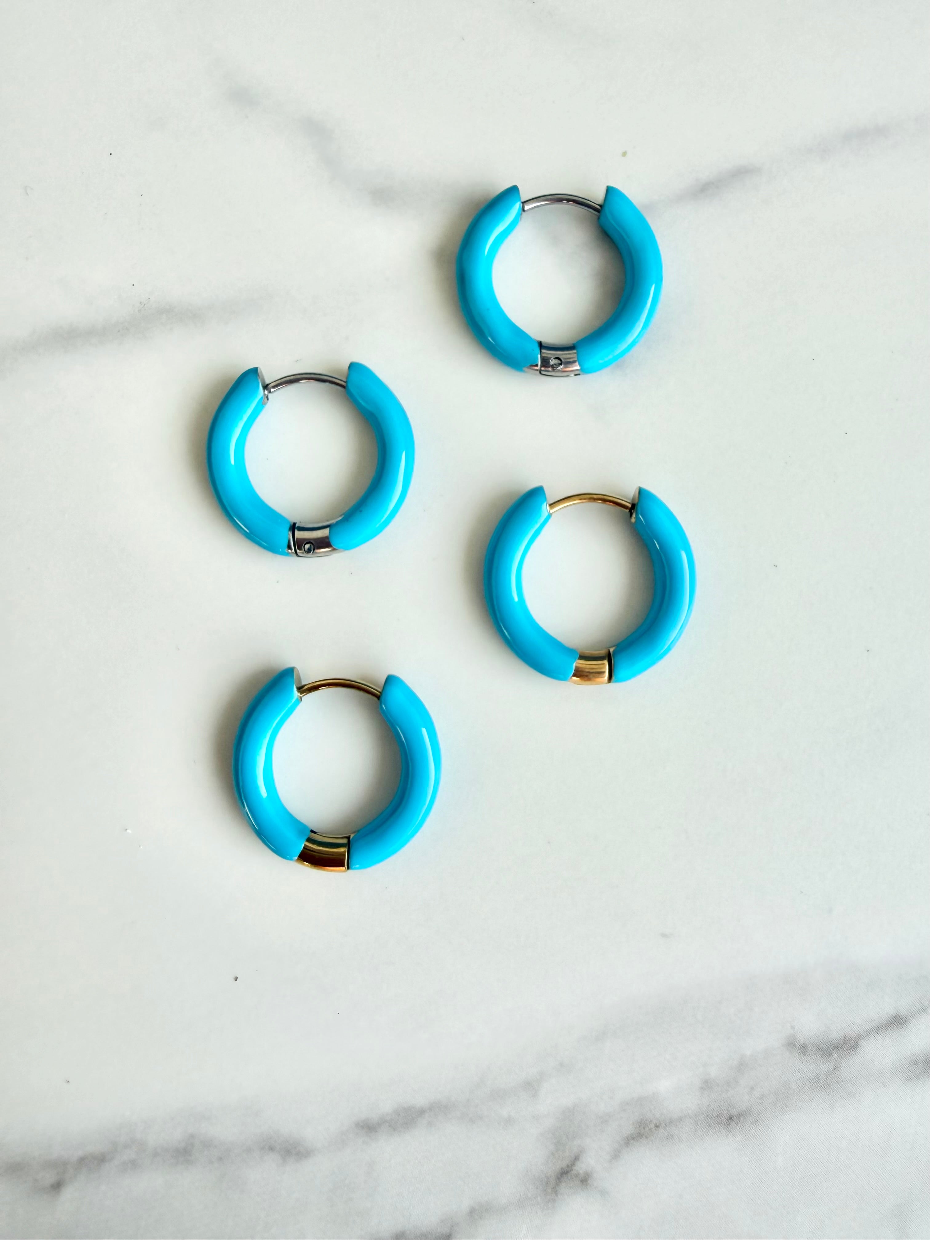 Blue Bell Hoop- Silver