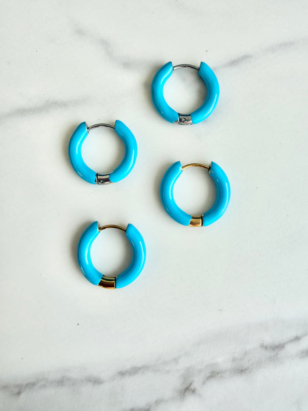 Blue Bell Hoop- Silver
