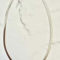 Snake Skin Stacking Chain- Silver