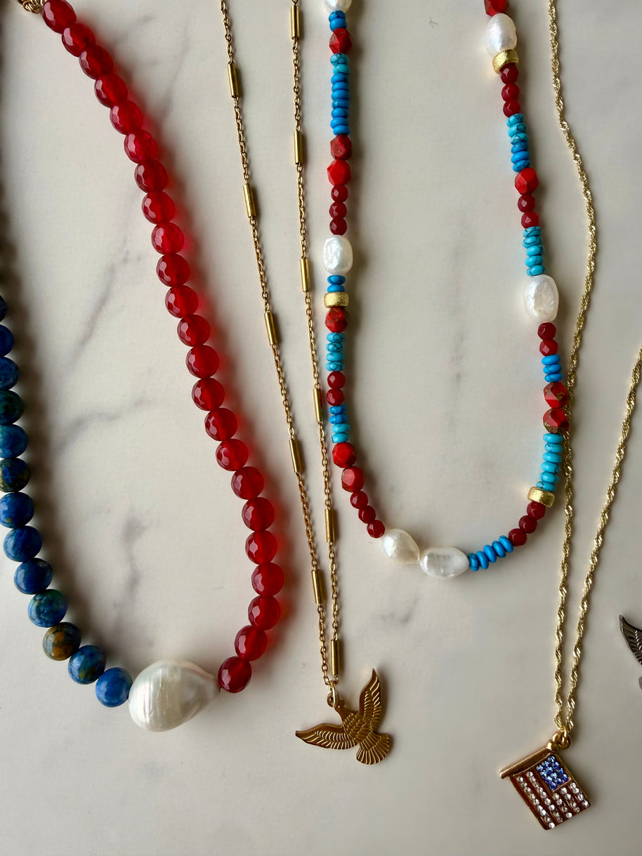 American Sol Beaded Necklace
