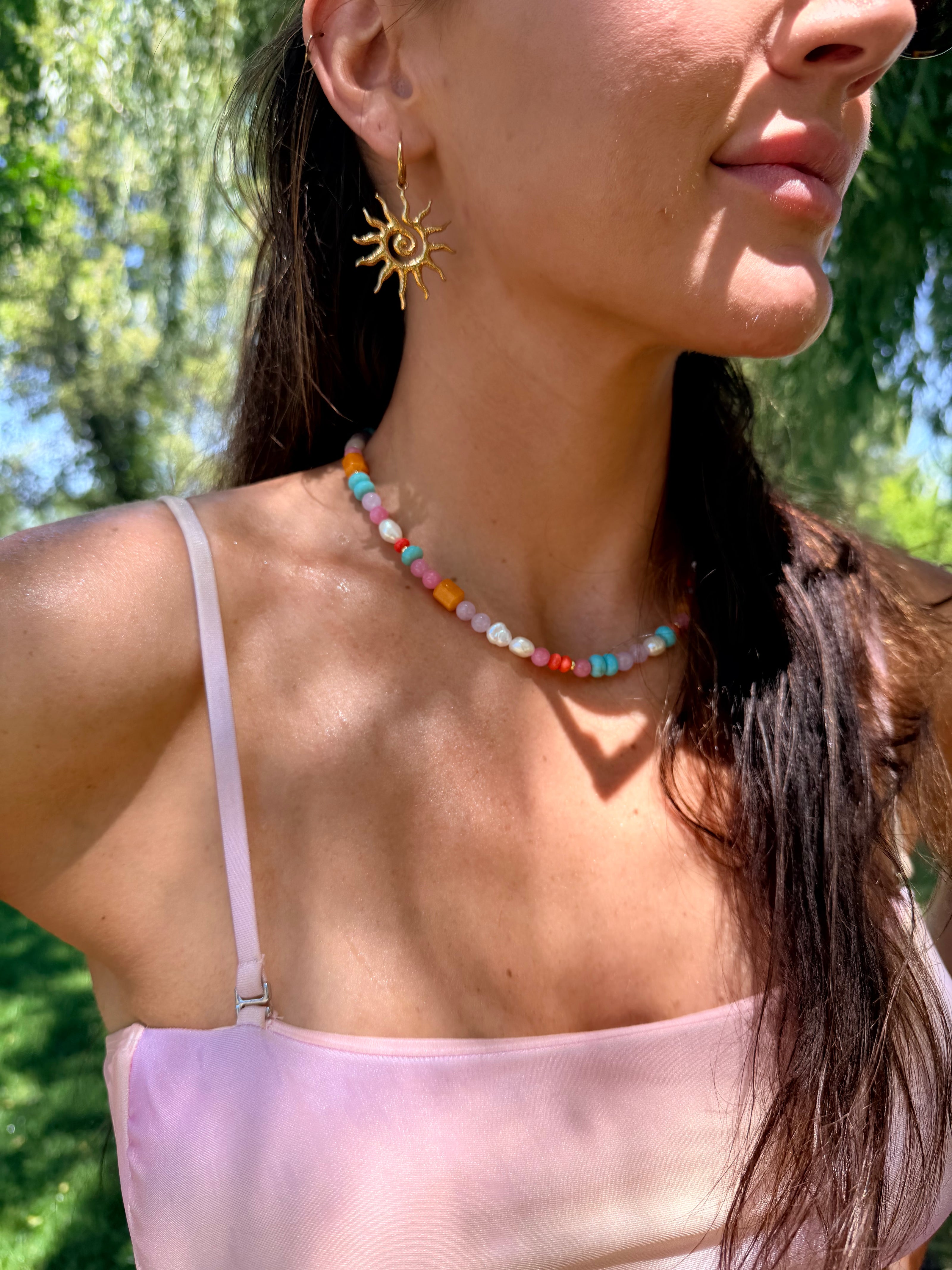 Summer Girl Beaded Necklace