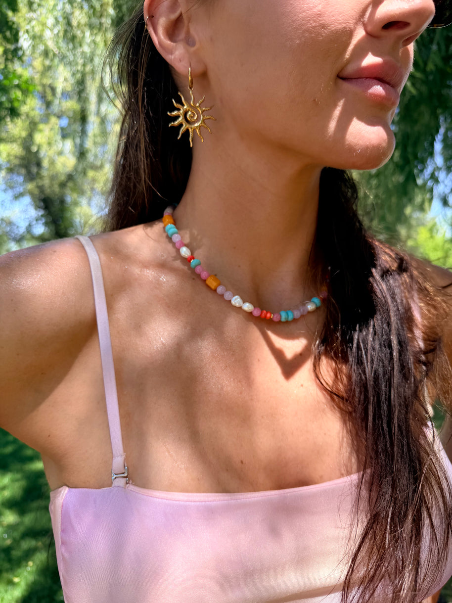 Summer Girl Beaded Necklace