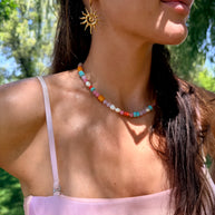 Summer Girl Beaded Necklace