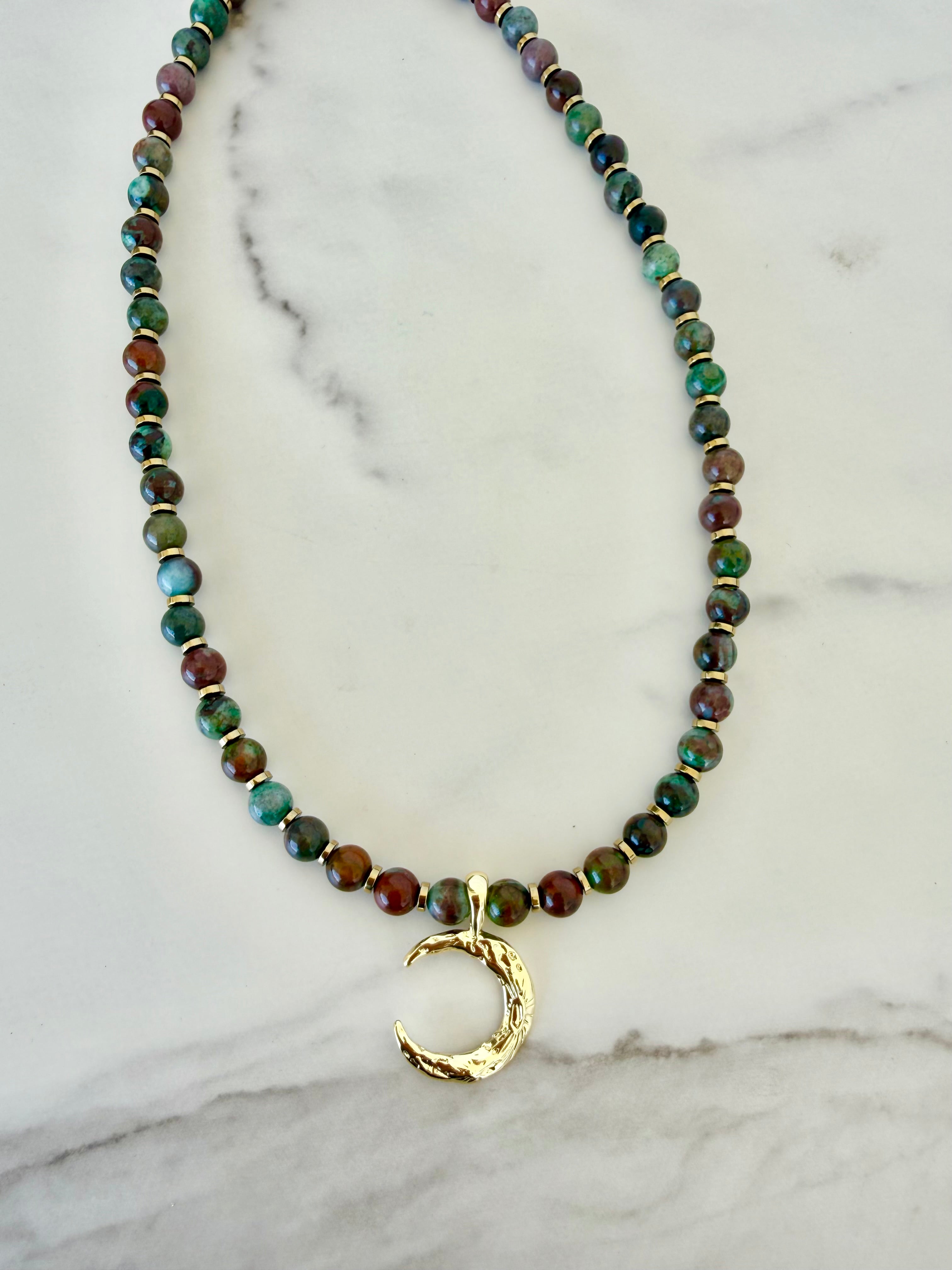 Under the Neon Moon Beaded Necklace