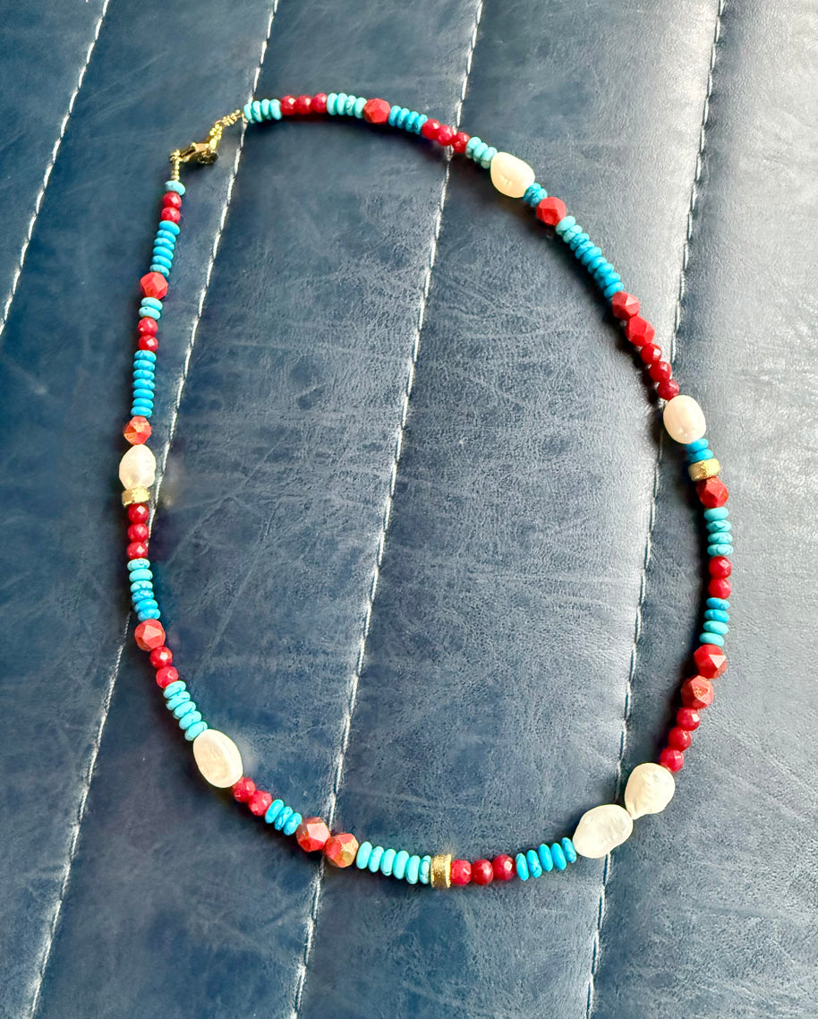 American Sol Beaded Necklace