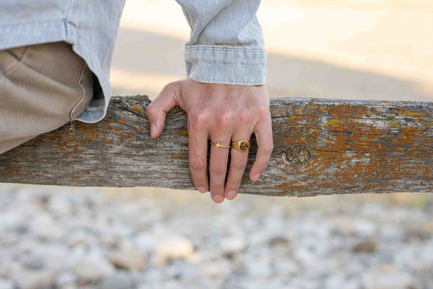 Jesus was a Cowboy Ring- Gold