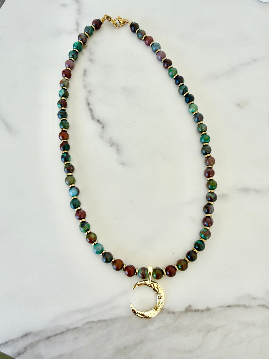 Under the Neon Moon Beaded Necklace
