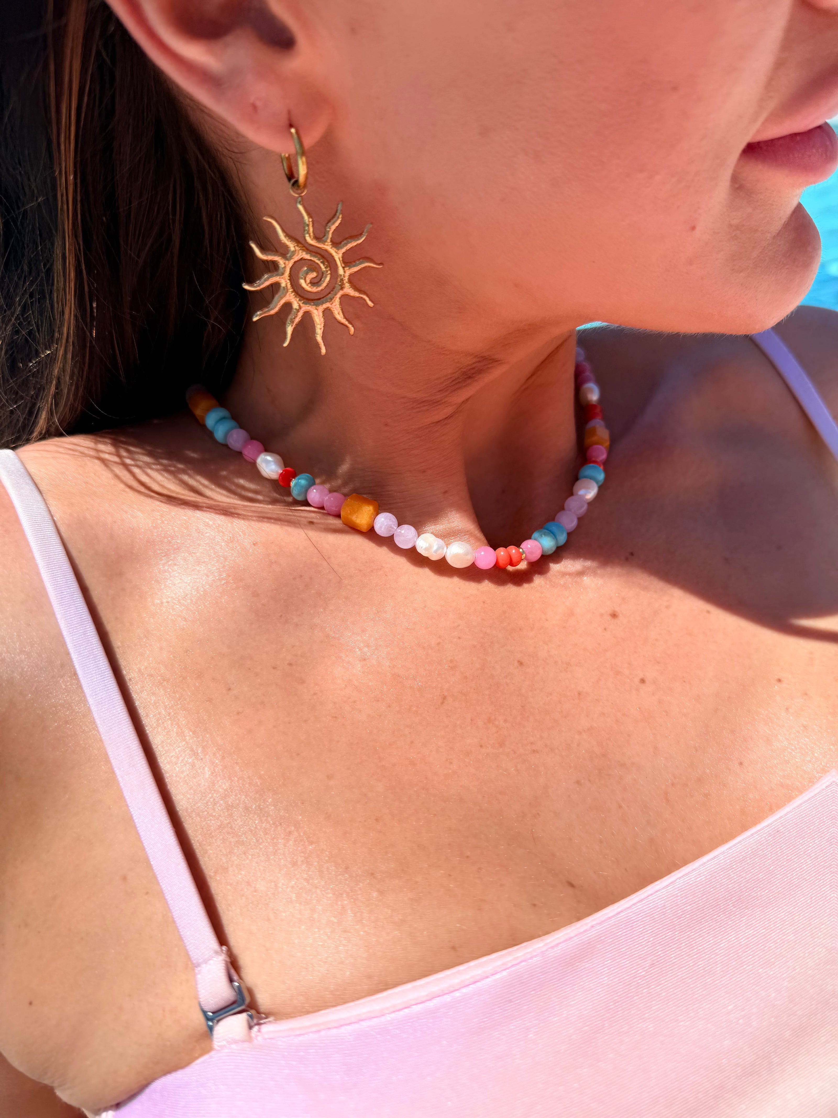 Summer Girl Beaded Necklace