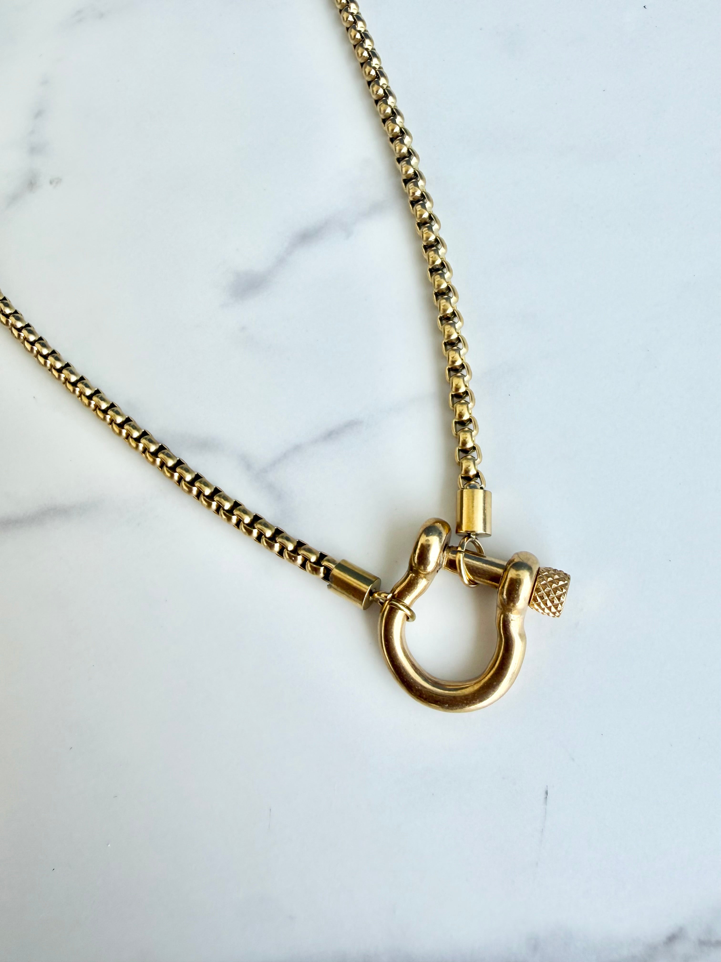 Show Pony Necklace- Gold