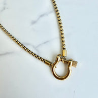 Show Pony Necklace- Gold