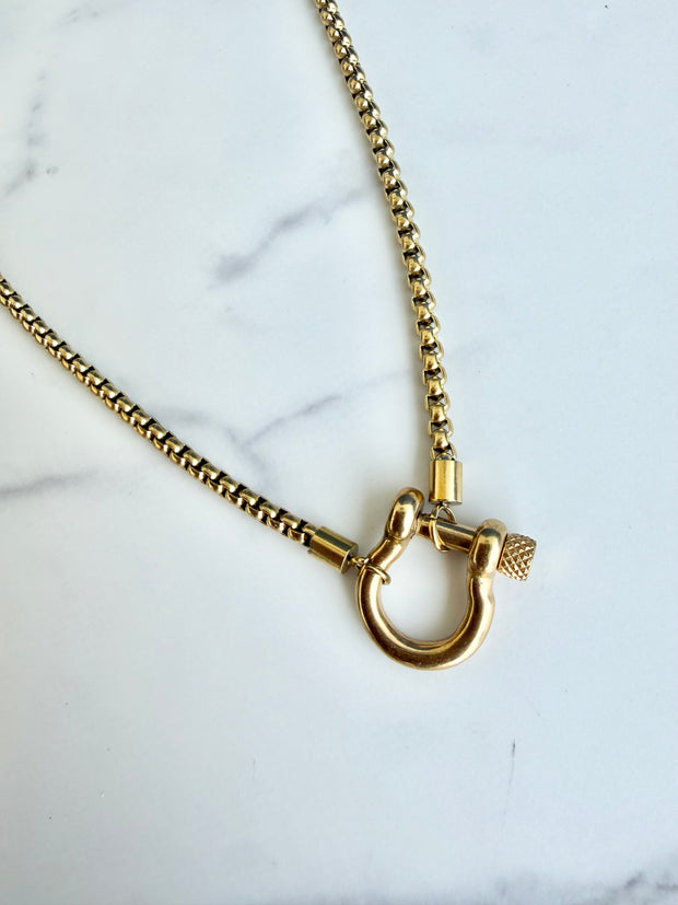 Show Pony Necklace- Gold