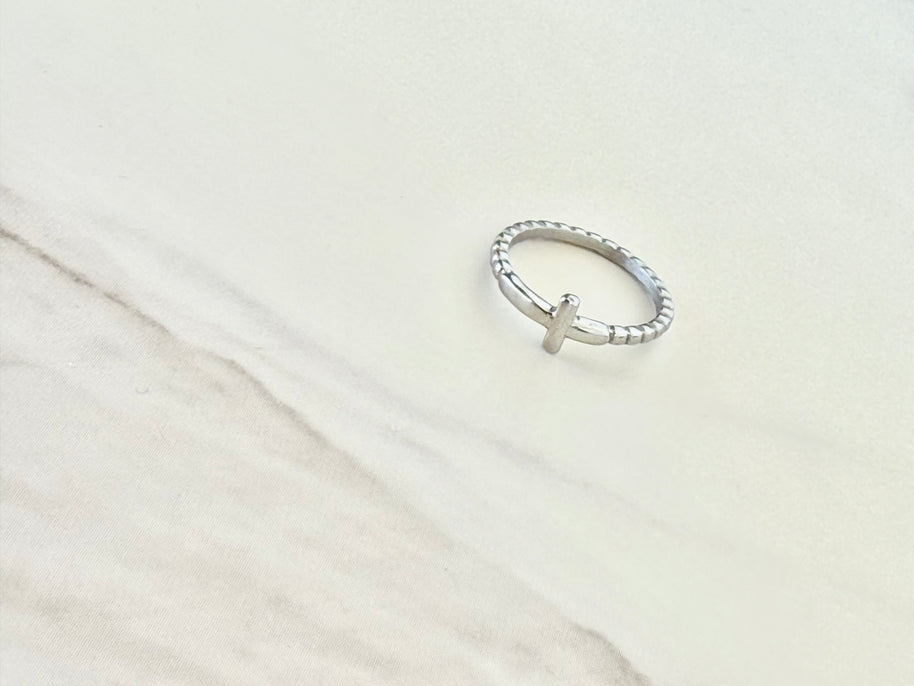 Jesus was a Cowboy Ring- Silver