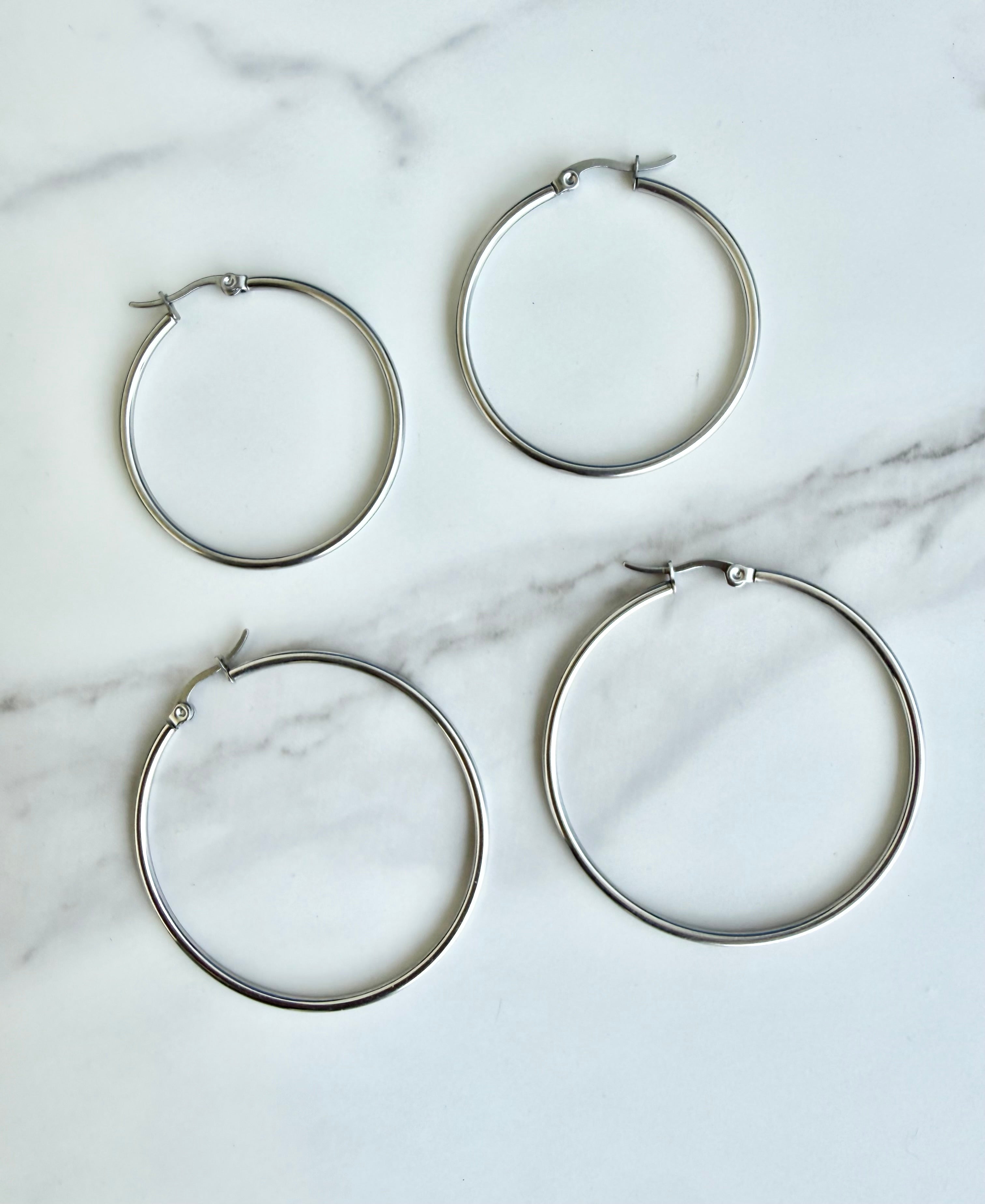 Big Sis Hoop- Silver