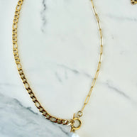 Roped Myself a Pearl Necklace- Gold