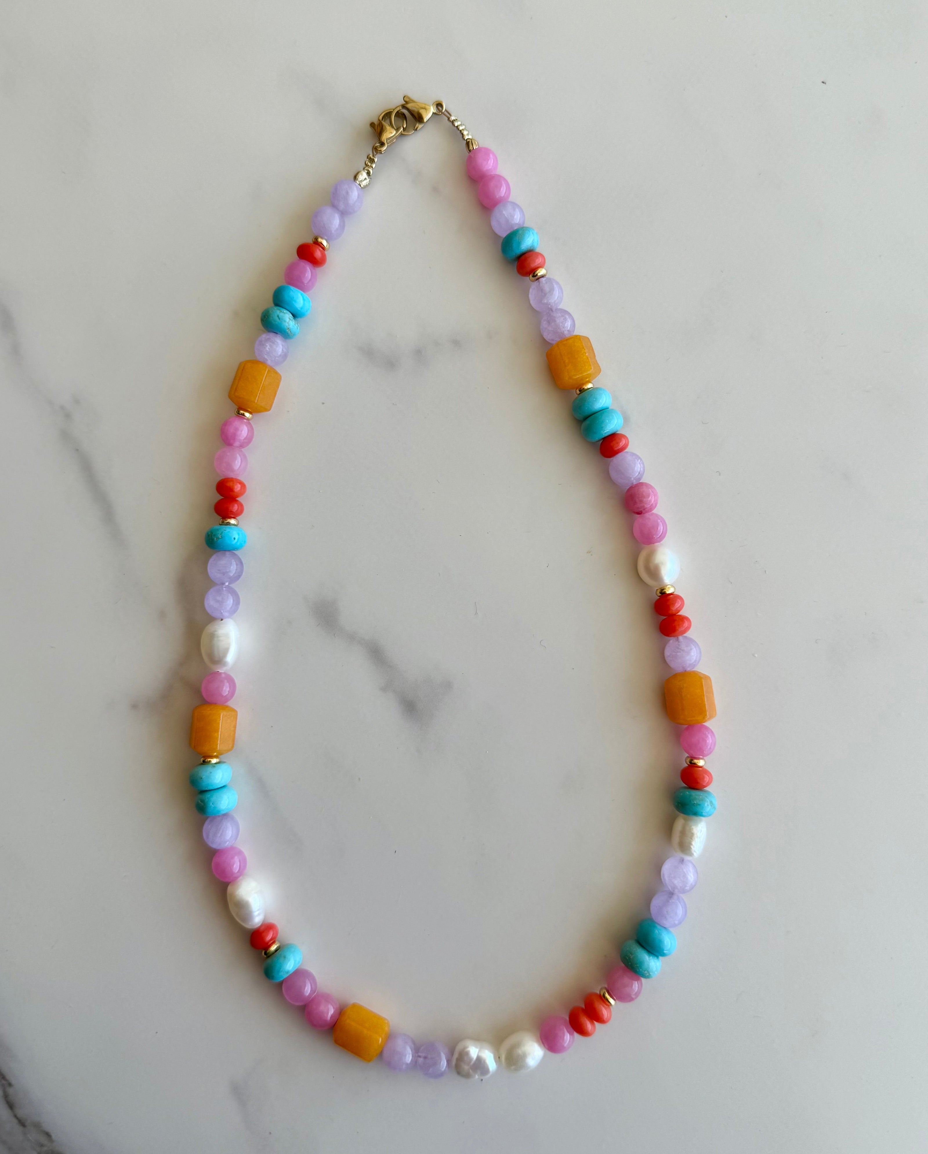 Summer Girl Beaded Necklace