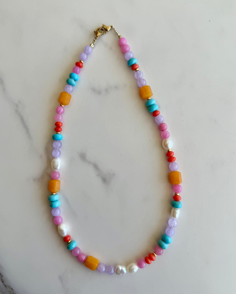 Summer Girl Beaded Necklace