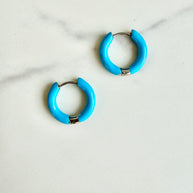 Blue Bell Hoop- Silver
