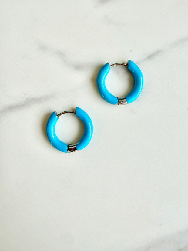 Blue Bell Hoop- Silver