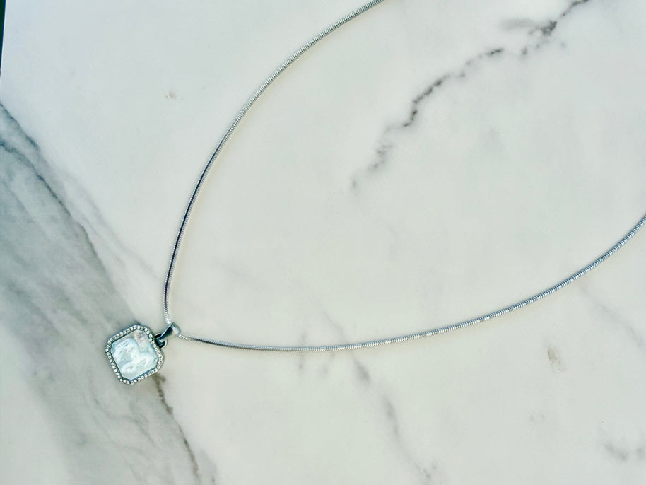 Horse Girl Necklace- Silver