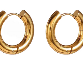 Golden Hug Hoops