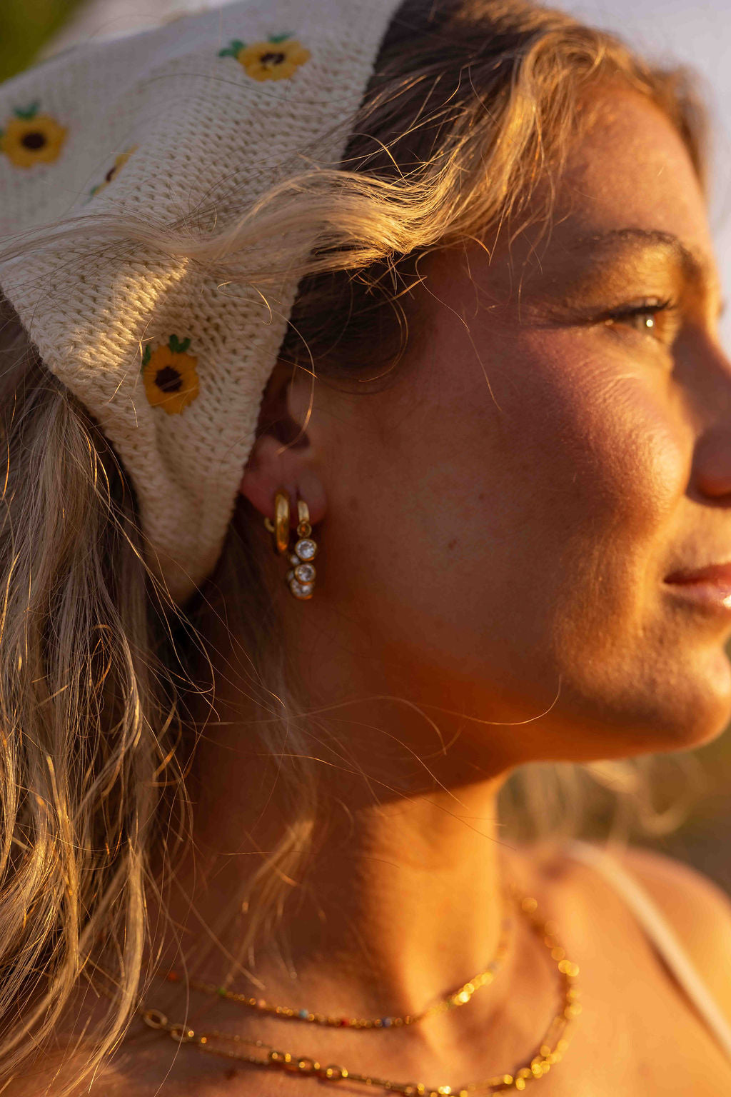 Dripping in Gold Earring