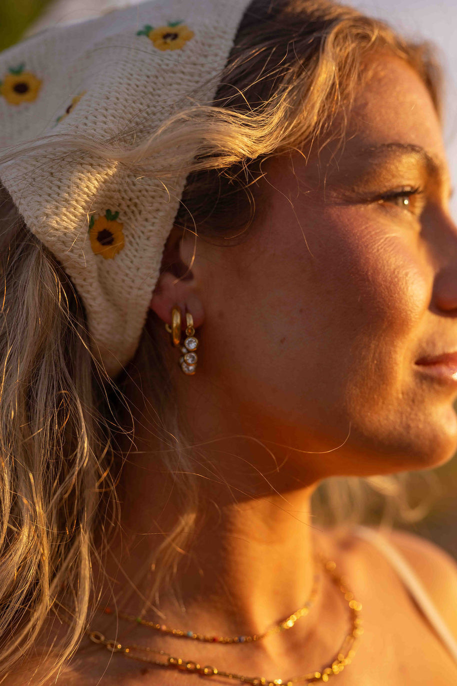 Dripping in Gold Earring