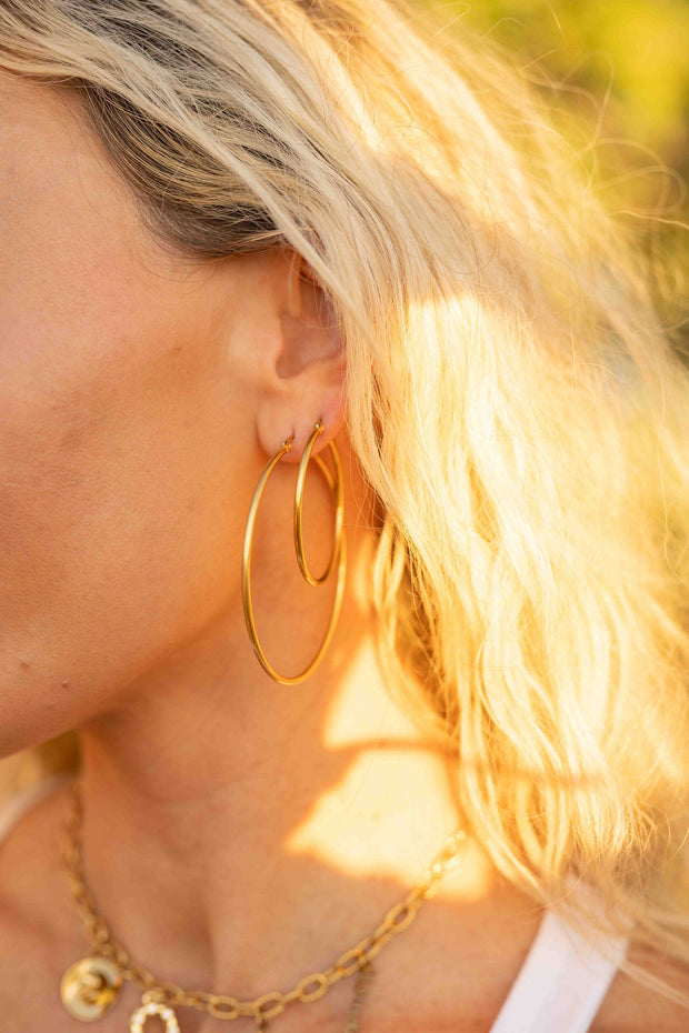 Big Sis Hoop- Gold