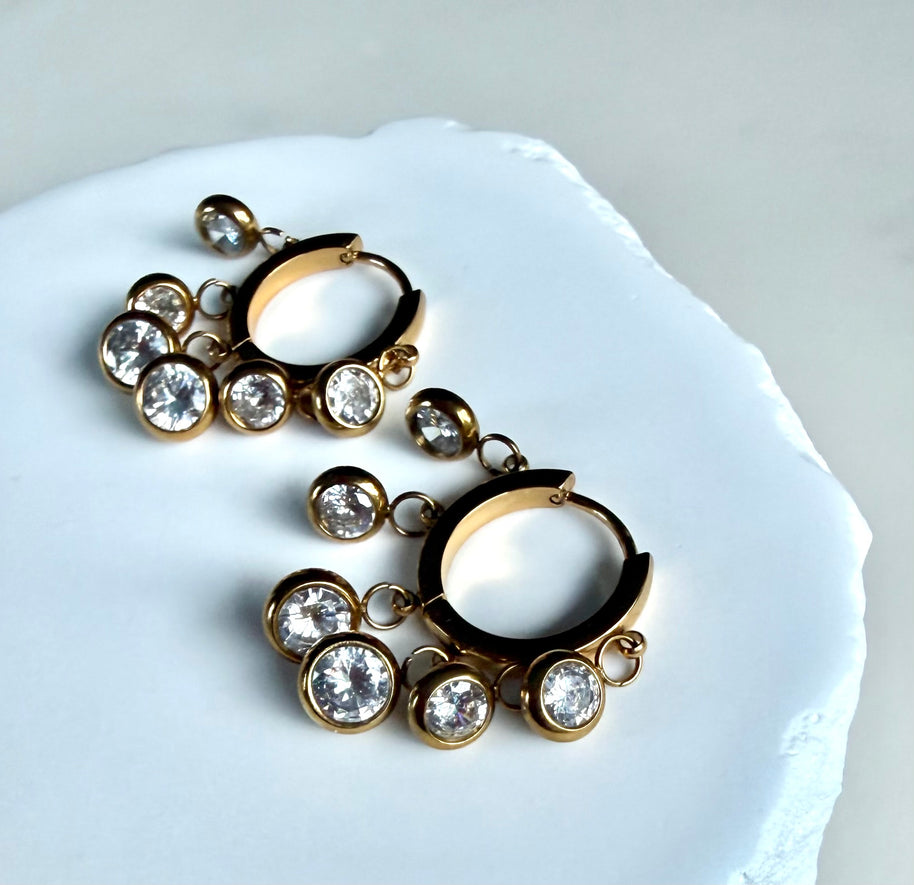 Dripping in Gold Earring