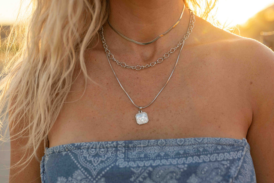 Horse Girl Necklace- Silver