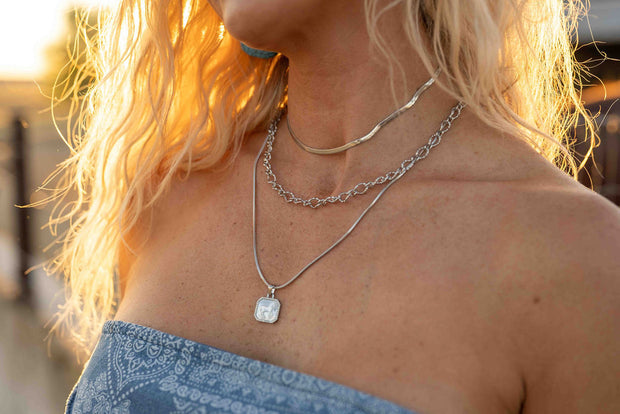 Horse Girl Necklace- Silver
