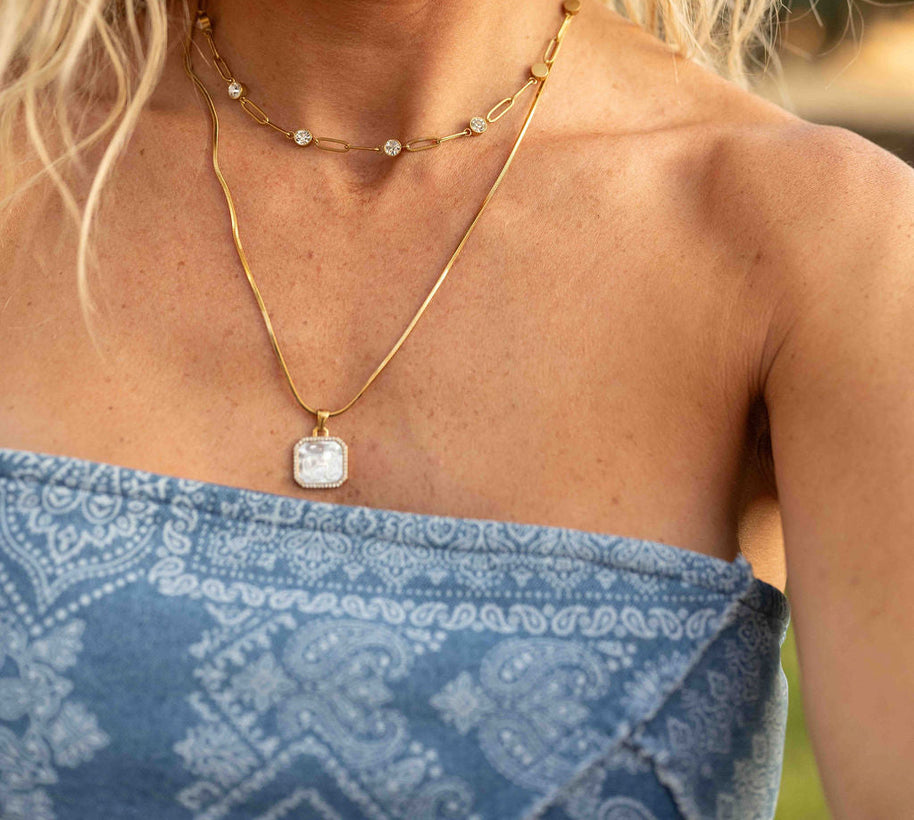 Horse Girl Necklace- Gold