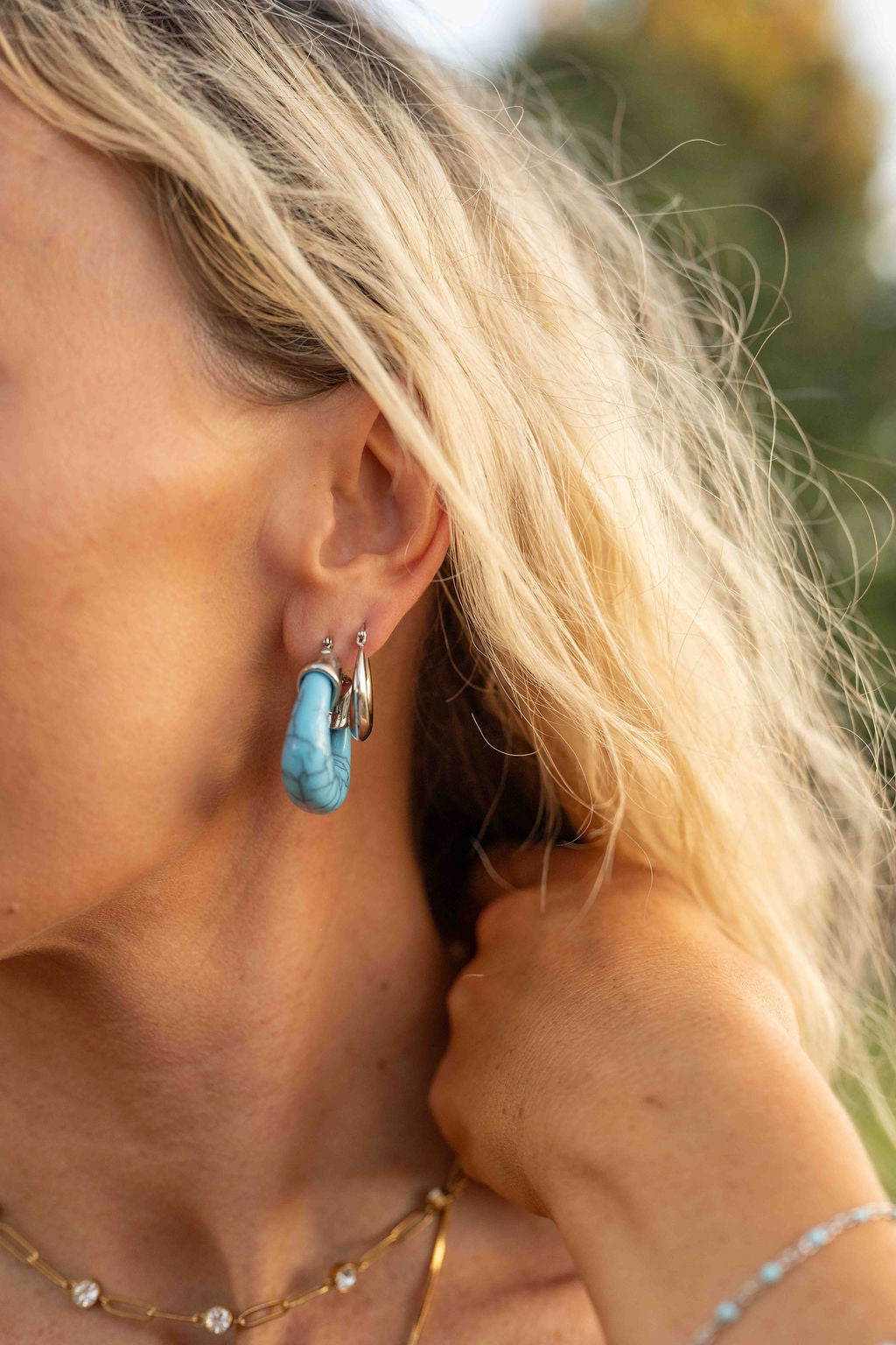 Hightail Turquoise Hoop