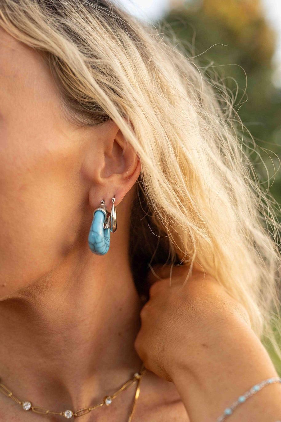 Hightail Turquoise Hoop